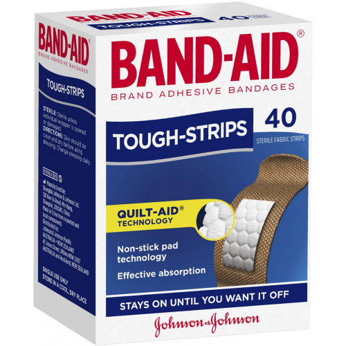 BAND-AID Brand Adhesive Bandages Tough-Strips 40pk