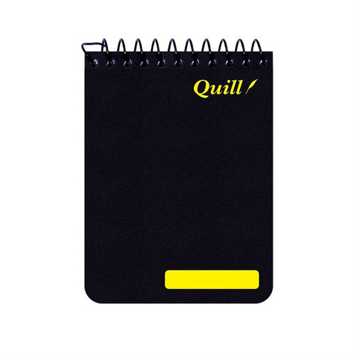 Quill Q Series Pocket Notebook 60gsm PP 112mm x 77mm 96 Pages - Black (Q560/ 10560)
