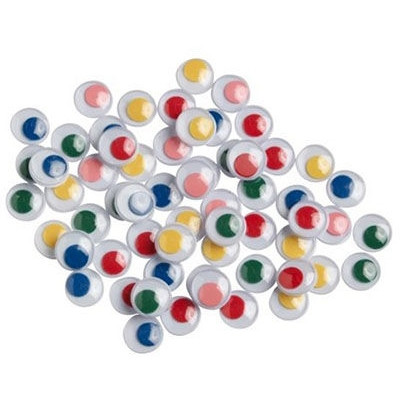 Coloured Moving Eyes Assorted Colours 100 per Bag