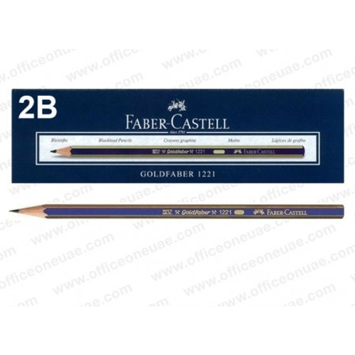 Faber-Castell Goldfaber Graphite Pencil 2B, Each
