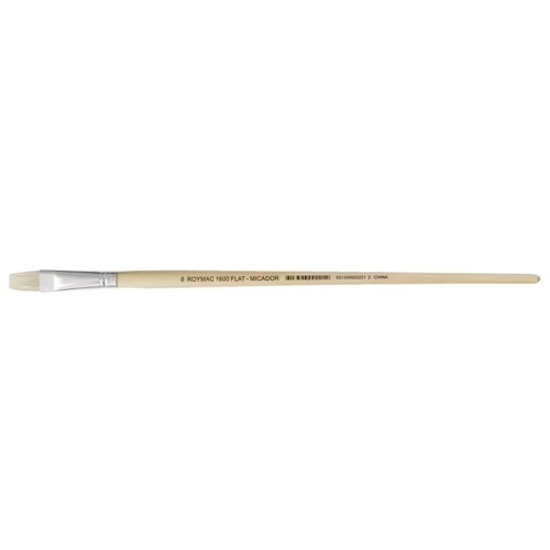 1600F BRUSH, FLAT, SIZE 8  ROYMAC