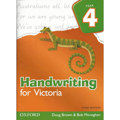 HANDWRITING FOR VICTORIA YEAR 4 3ED ## REPLACED BY HANDWRITING FIRST ##