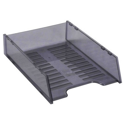 ITALPLAST A4 "Multi Fit" Document Tray - Tinted Grey, Each