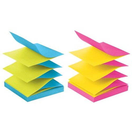 POST-IT R330-U-ALT POP-UP NOTES 76 X 76MM ALTERNATING ULTRA COLOURS PACK 12