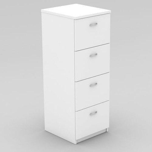FILING CABINET 4 DRAWER 468(W) X 510(D) X 1320(H) WHITE