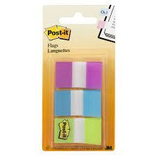 POST-IT 680-PBG FLAGS 25MM COMBINATION PACKS (Pack of 60)