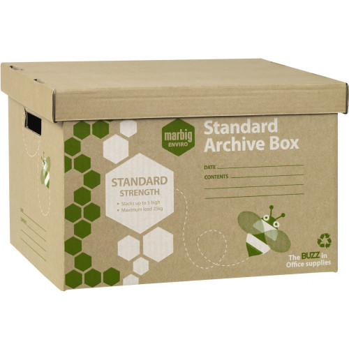 Marbig Enviro Archive Box 415(L) X 315(W) X 270(H)mm 10pk