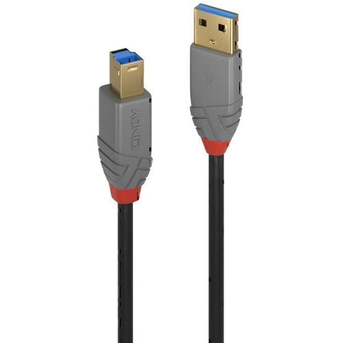 Lindy 5m USB-A 3.0 to USB-B Cable - Anthra Line