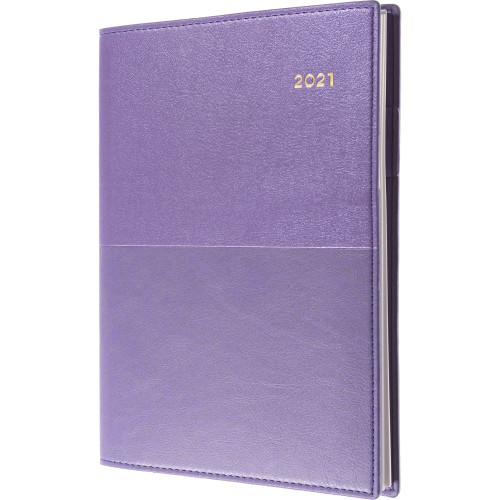 COLLINS VANESSA SERIES DIARIES A5 1 Day to a Page Purple (2024)