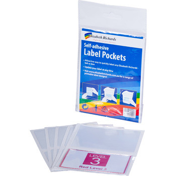 ELIZABETH RICHARDS SELF ADHESIVE LABEL POCKET Pkt 10