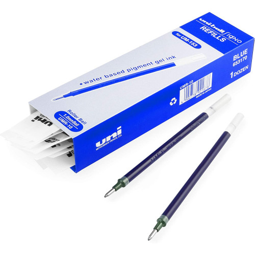 UNIBALL REFILL UM153 BROAD Blue Box of 12