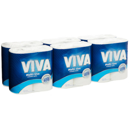 KLEENEX VIVA PAPER TOWEL WHITE 44301 6 TWIN PACKS (12 ROLLS)