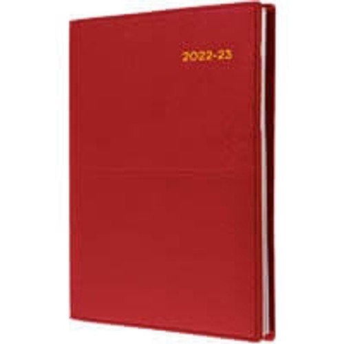 COLLINS VANESSA FINANCIAL YEAR DIARY #385 A5 Week To Opening 1Hr Appoint. Red (2024-2025)
