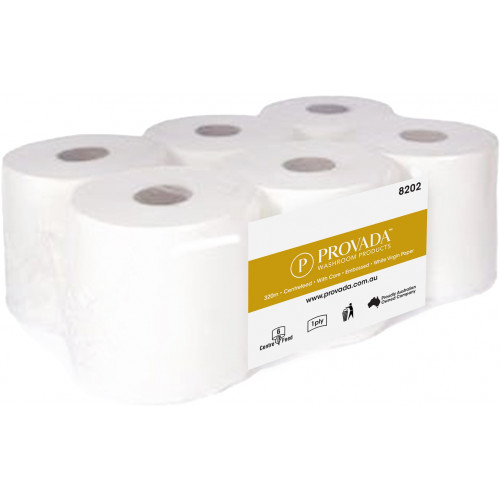 Provada Centerfeed Towel with Core 320m Carton of 6 Rolls Centerfeed