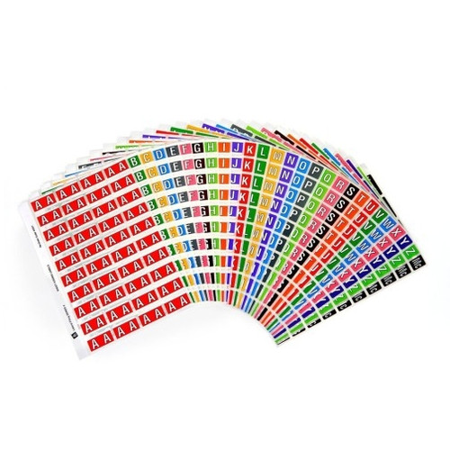 AVERY COLOUR CODING LABEL KIT Side Tab Alpha Assorted (1080 Labels)
