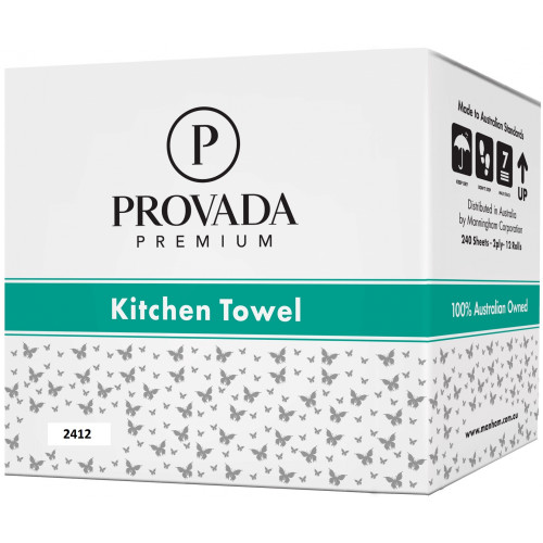 Provada Kitchen Towel 240 Sheets Carton of 12 Rolls