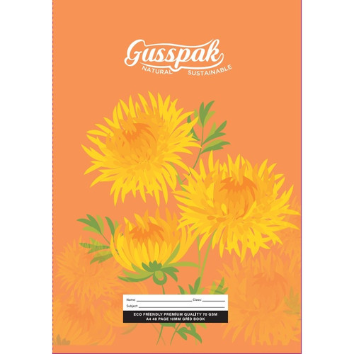 Gusspak Premium Grid Book A4 10mm Squares 48 Page FSC 70gsm