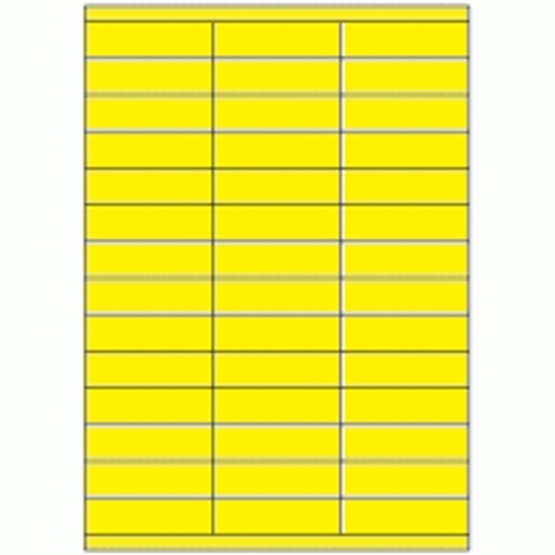 42PP Fluoro Yellow Label 70mm x 20mm Box of 100 Sheets