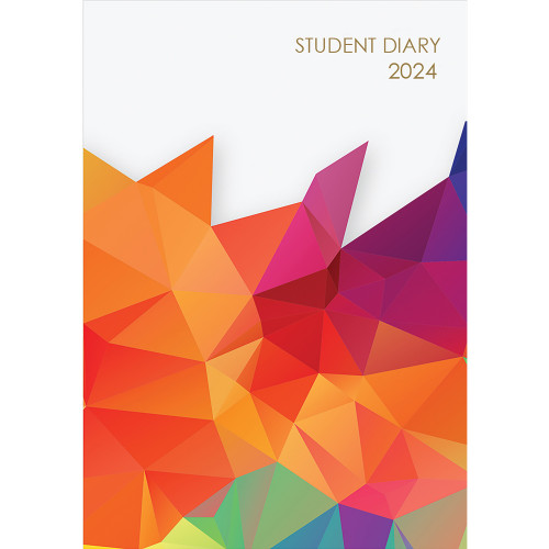 Cumberland Student Diary A5 Spiral Week to View Multicolour (2024)