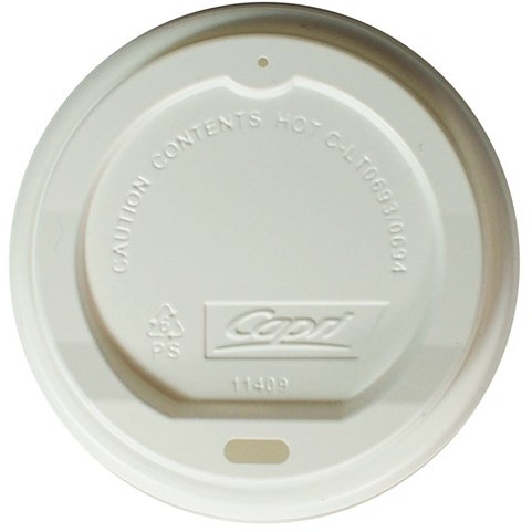 LIDS WHITE TO SUIT 8OZ SUPER SQUAT / 12OZ / 16OZ / 20OZ HOT CUPS Carton of 1000 - Lids Only (Suits FP-CHC0634 / FP-CHC0644 / FP-CHC0645 / FP-CHC0648 / FP-CHC0651)