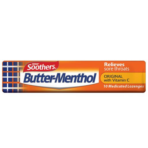 ALLENS BUTTER MENTHOL MEDICATED LOZENGES STICK 40GM (Carton of 36)