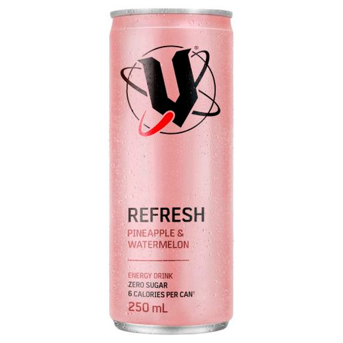 V ENERGY PINEAPPLE & WATERMELON ENERGY DRINK 250ML