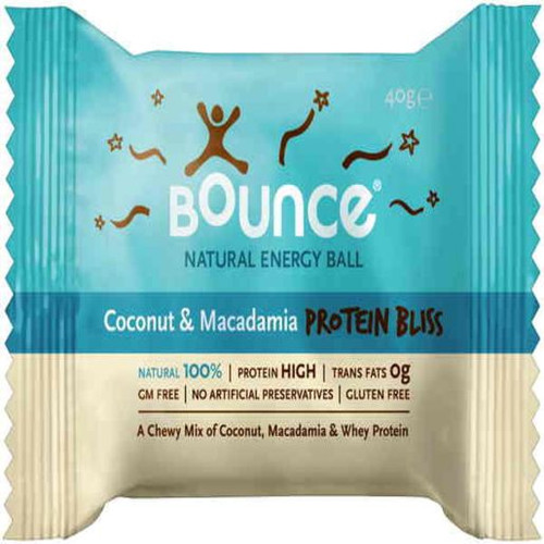BOUNCE COCONUT AND MACADAMIA BALLS 42GM