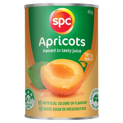 SPC HALVES APRICOT IN JUICE 410GM