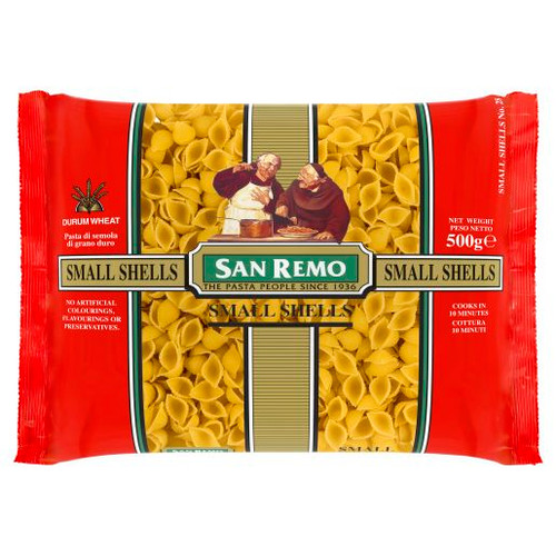 SAN REMO SMALL SHELLS #28 500GM
