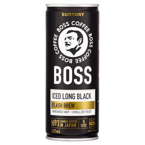 BOSS COFFEE LONG BLACK CHILLED COFFEE DRINK 237ML