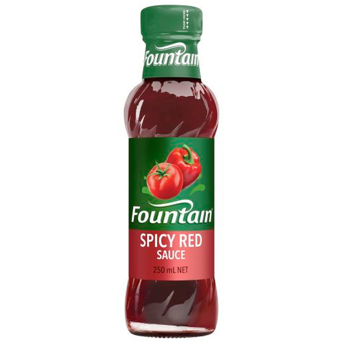 FOUNTAIN SAUCE TOMATO SPICY RED 250ML