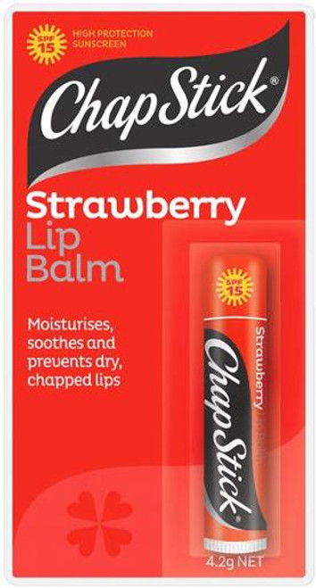 CHAPSTICK LIP CONDITIONER STRAWBERRY SPF 15+ BLISTER PACK 4.2GM