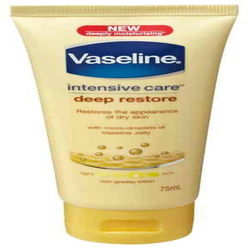 VASELINE INTENSIVE CARE DEEP RESTORE MOISTURISER 75ML