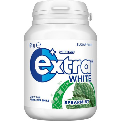 WRIGLEYS WHITE SPEARMINT BOTTLE 64GM