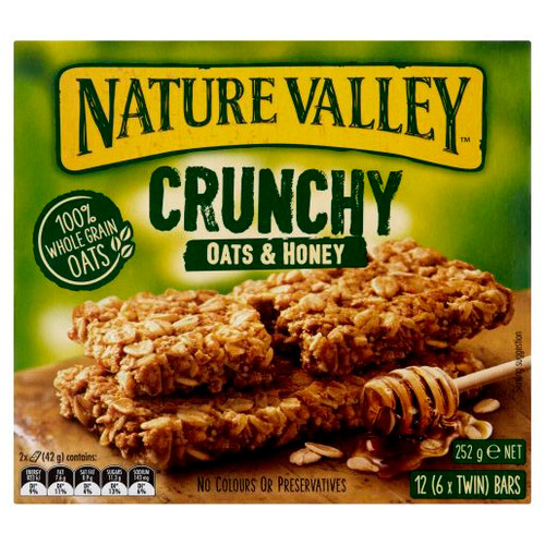 NATURE VALLEY OAT & HONEY CRUNCH BAR 252GM