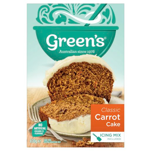 GREENS TRADITIONAL CARROT MIX 470GM