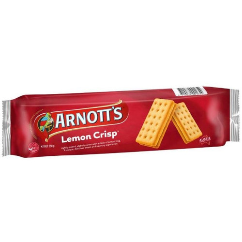 ARNOTTS BISCUITS LEMON CRISP 250GM