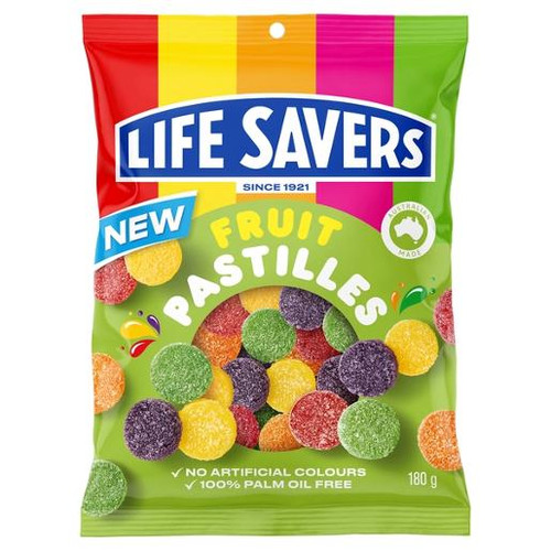 LIFE SAVERS FRUIT PASTILLES 180GM