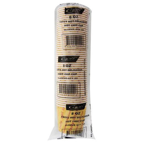 CAPRI HOT CHIP CUPS 8OZ 50S