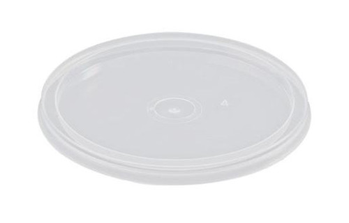 CAST AWAY ROUND PLASTIC CUP LID 4OZ (CA-M-LID) 100S