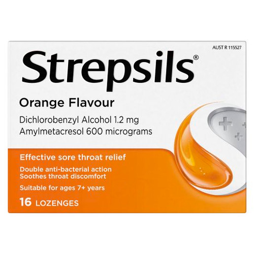STREPSILS ORANGE LOZENGE 16S