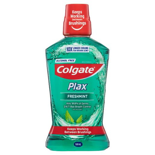 COLGATE MOUTHWASH PLAX FRESHMINT 500ML