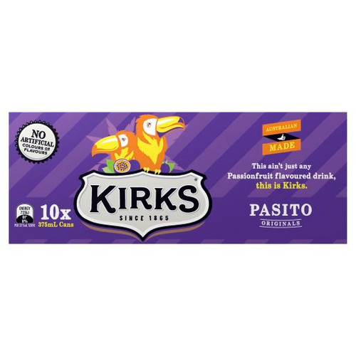 KIRKS PASITO SOFT DRINK 10X375M