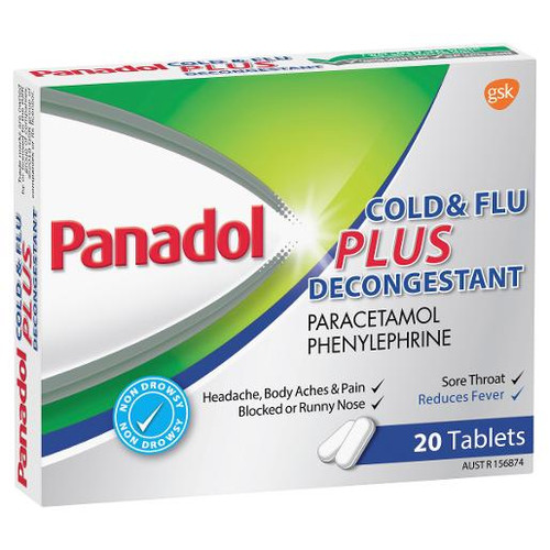 PANADOL COLD AND FLU DECONGESTANT CAPLETS 20S