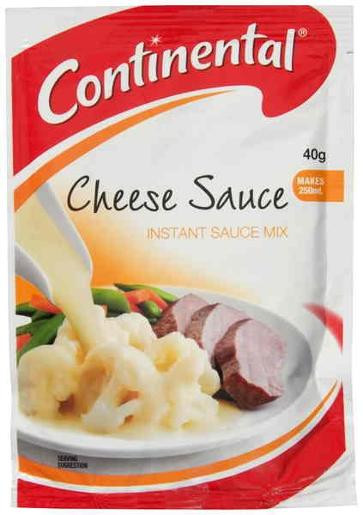 CONTINENTAL CHEESE INSTANT SAUCE 40GM (Carton of 12)