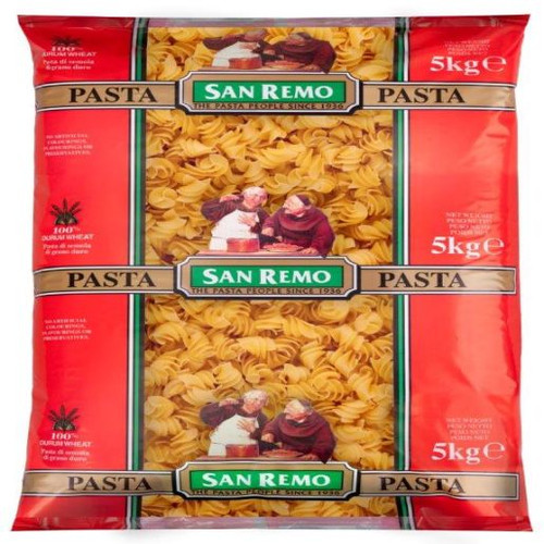 SAN REMO LARGE SPIRALS PASTA 5KG