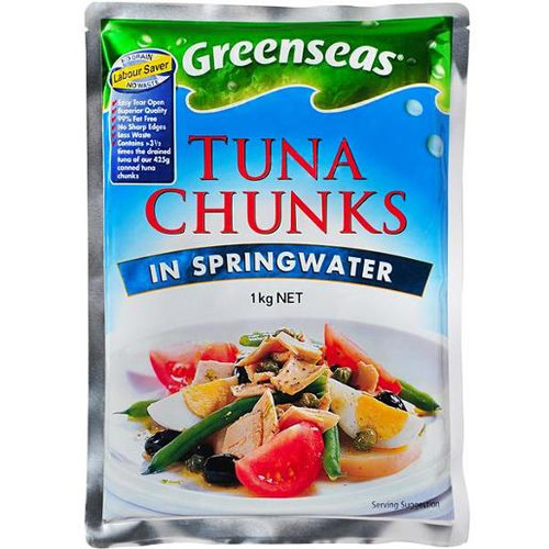 GREENSEAS TUNA CHUNKS IN SPRINGWATER 1KG