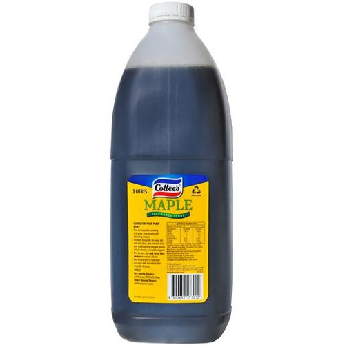 COTTEES MAPLE FLAVOURED SYRUP 3L
