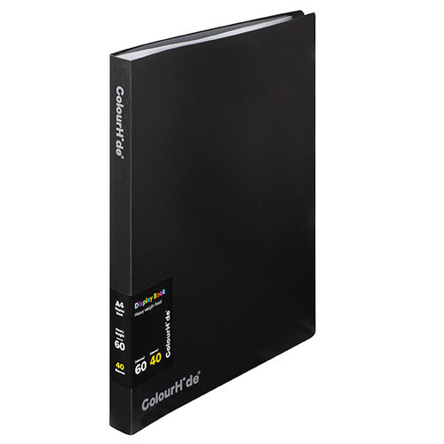 COLOURHIDE DISPLAY BOOK FIXED 40 SHEET