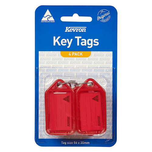 KEVRON ID5 KEYTAGS RED PACK 4